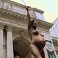 AMANDA PALMER NEKKID STATUE BOOK-DRIVE @ NY PUBLIC LIBRARY