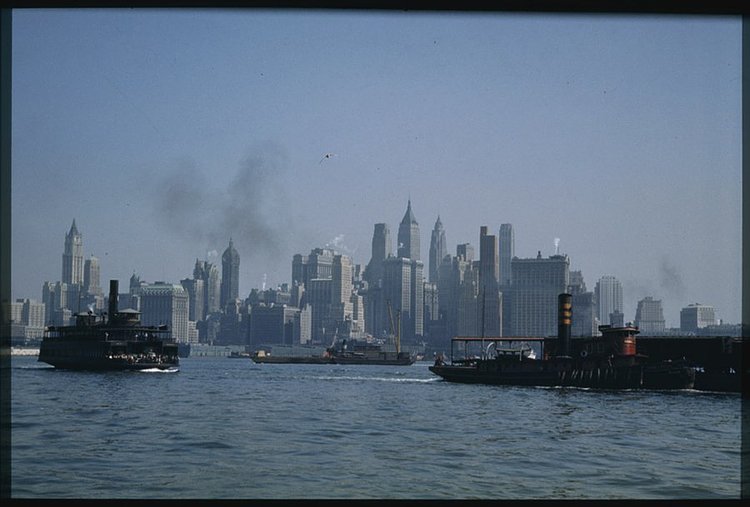 Cushman snapped this spectacular view of Lower Manhattan from across the water in Jersey City.