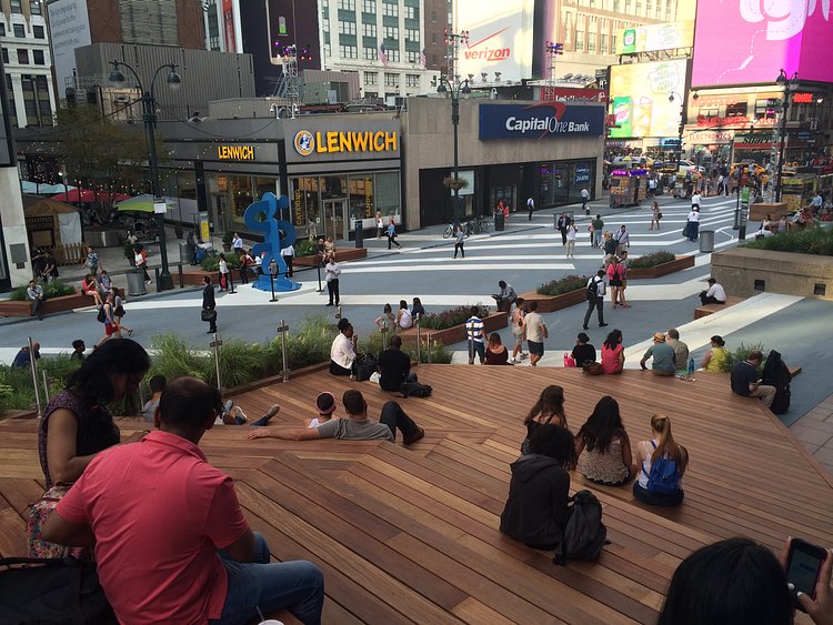 The view at Penn Plaza. Photo: Stephen Miller