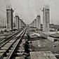 A shot of the Queens Boulevard elevated line under construction in 1913 in the area between what is now Long Island City and Sunnyside.