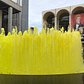 So, apparently the Lincoln Center fountain was mysteriously turned bright yellow. One of their security people told me they’re investigating