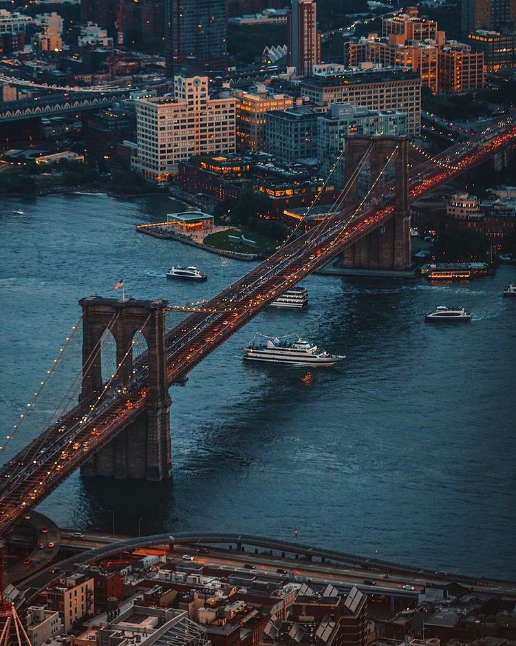 Brooklyn Bridge, New York, New York.