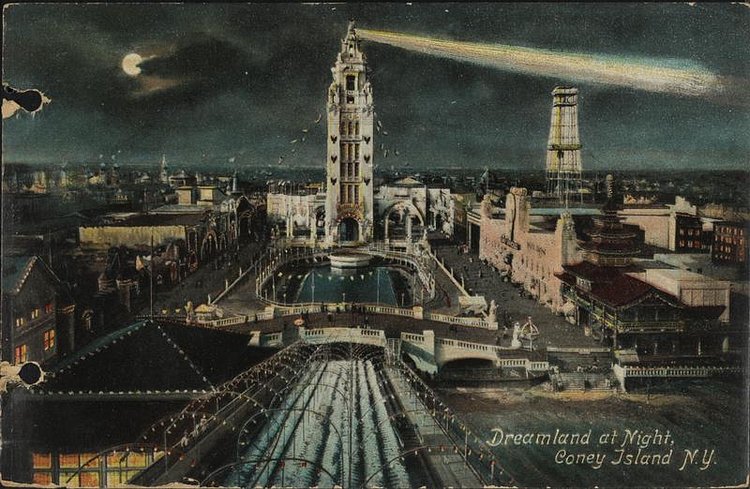 Dreamland at Night, Coney Island, N.Y.