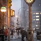 Flatiron District during the snowstorm
