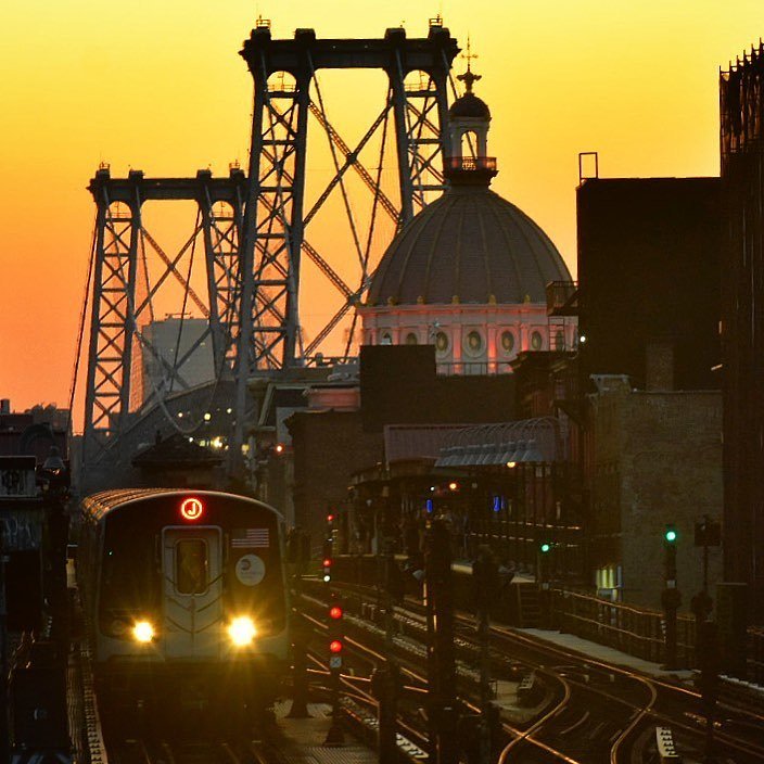 Marcy Avenue Train Station, Williamsburg, Brooklyn