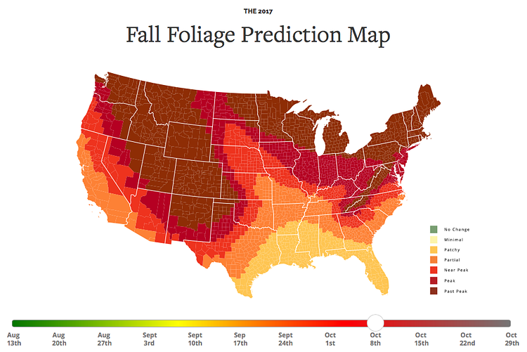 2017 Fall Foliage Map