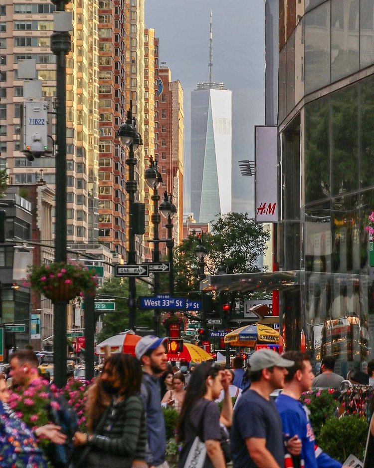 Herald Square and One World Trade Center, Manhattan