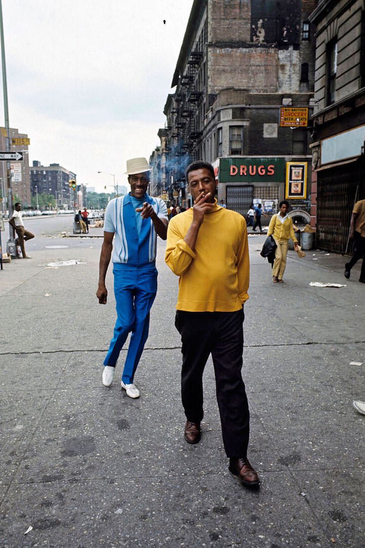 W 115th Street and Lenox Avenue, Harlem, Manhattan, 1970s