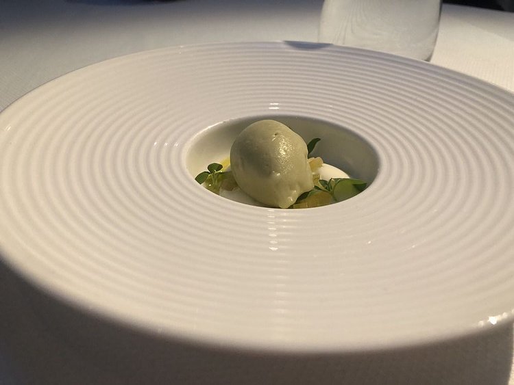 Green tomato caprese.