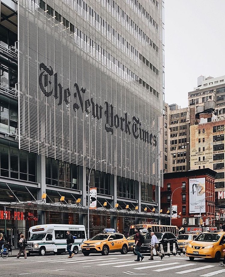 The New York Times building, Midtown, Manhattan.