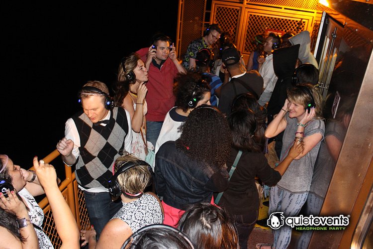 Silent Dance Party on the Staten Island Ferry, June 2014