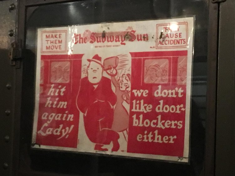 Subway Sun: "Hit him again lady! We don't like door-blockers either"