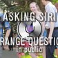 Asking Siri Strange Questions in Public