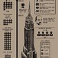 Empire State Building Infographic Screenprint in Kraft