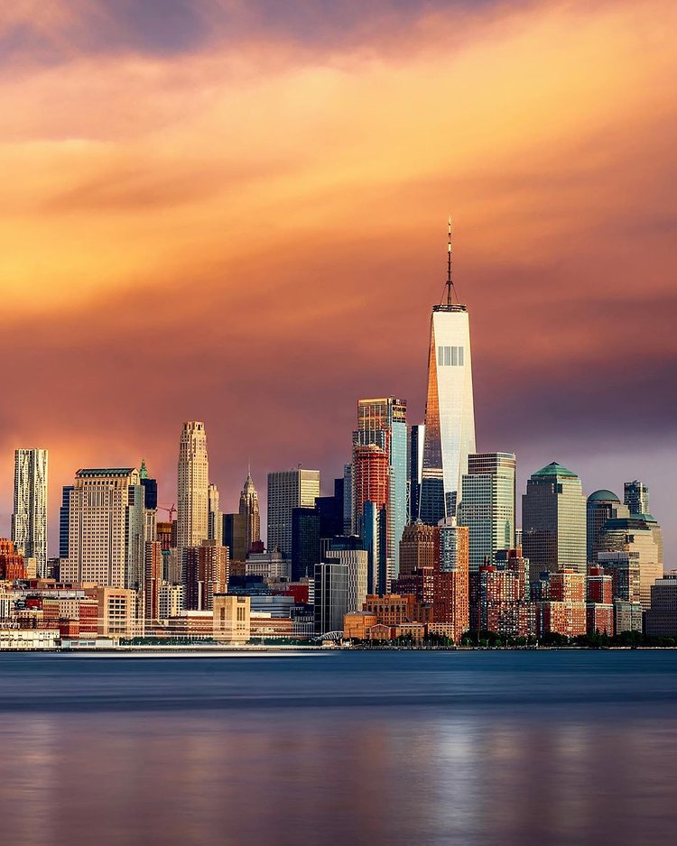Sunset over Lower Manhattan