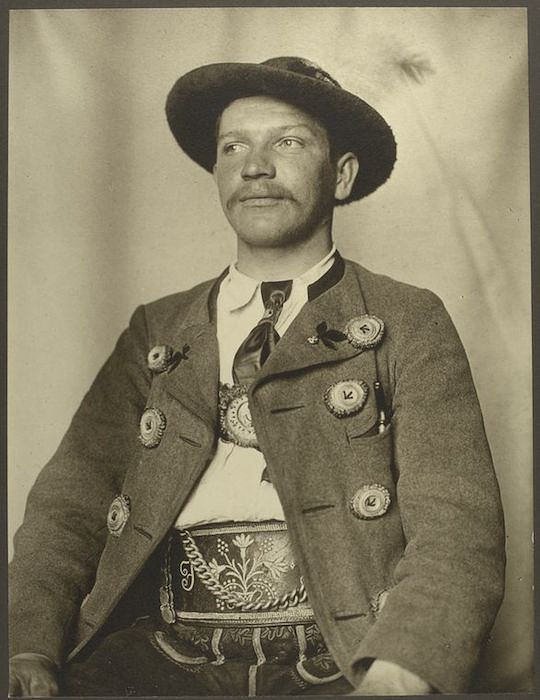 A Bavarian man. Portraits for Ellis Island.