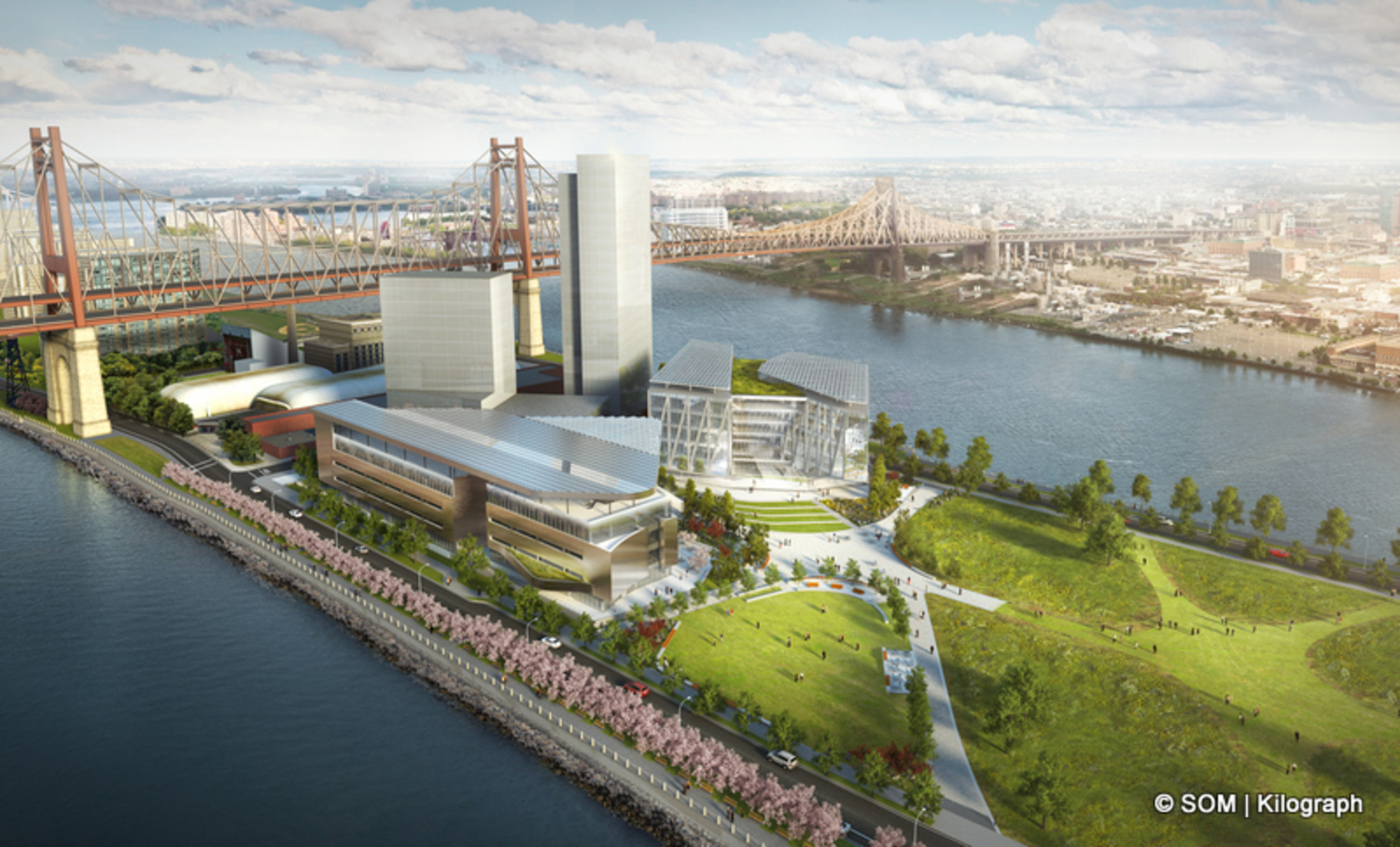 New Renderings of Roosevelt Islands's UnderConstruction Cornell Tech