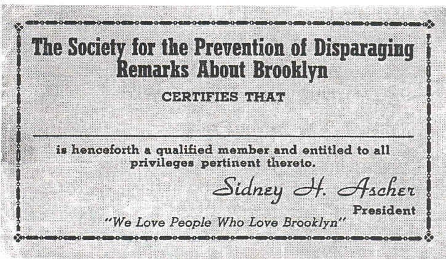 A coveted membership card.