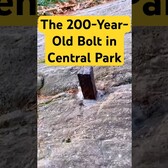 The Hidden 200-Year Bolt In Central Park #nyc #shorts