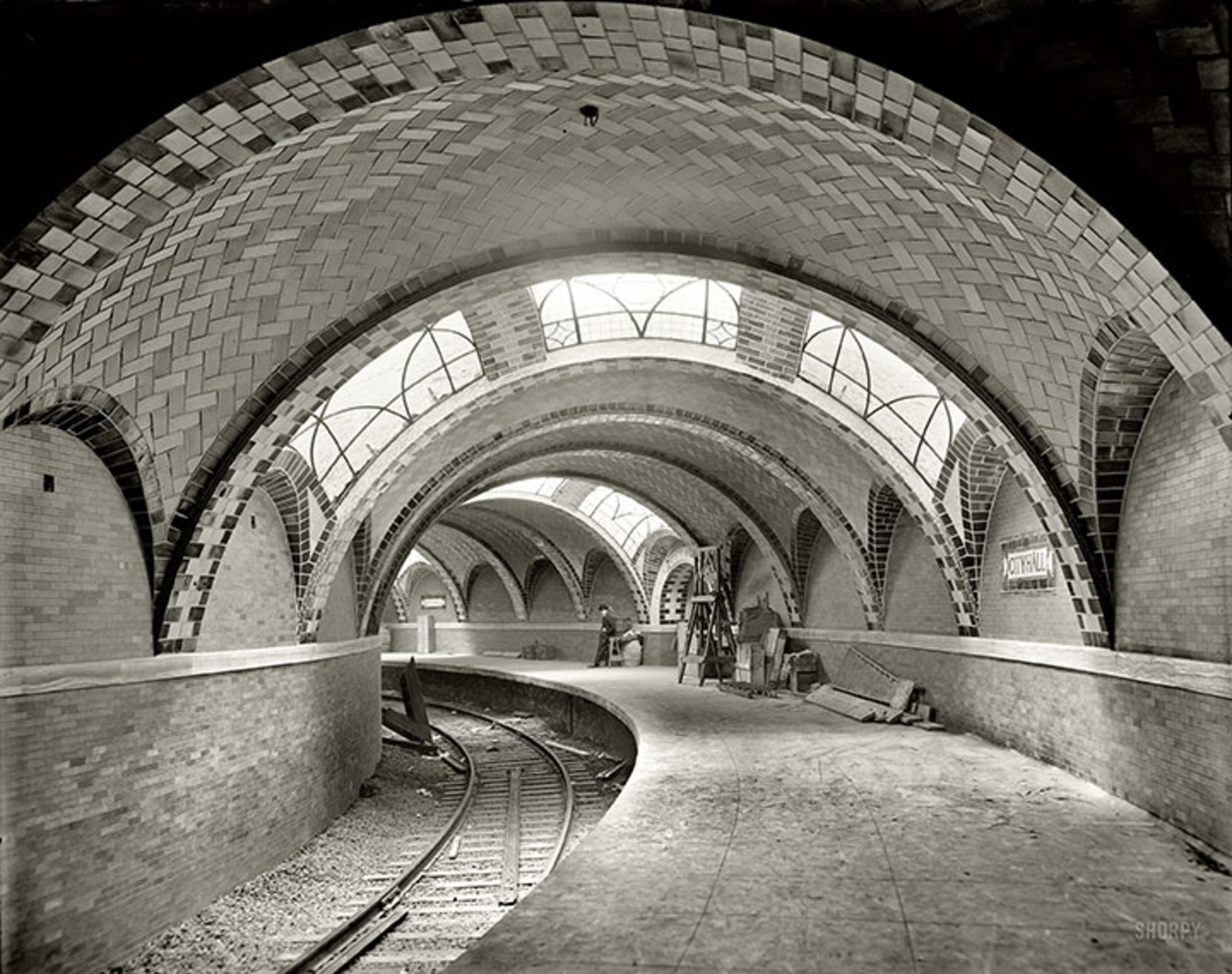1904 Photograph Of The New York City's Famous City Hall IRT Subway