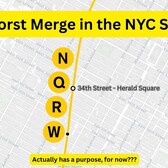 The Worst Merge in the NYC Subway | Herald Square