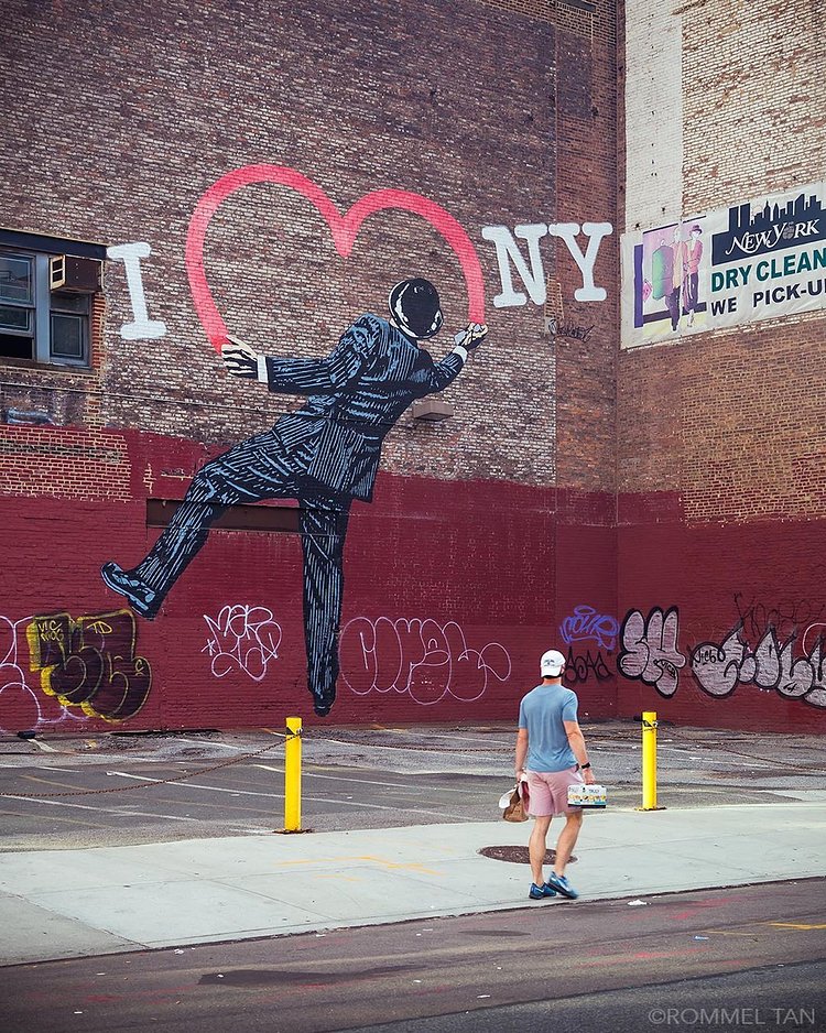 "I Love New York", Nick Walker, 17th Street and 6th Ave, Manhattan