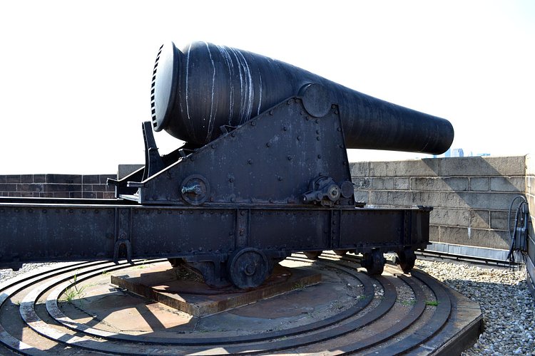 Cannon atop Castle Williams