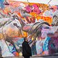 Bowery Wall’s newest mural by PichiAvo mixes colors and classicism