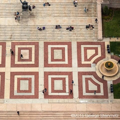 Photograph by George Steinmetz @geosteinmetz / @thephotosociety  The steps from the Low Library to College Walk are a great place to hang out at Columbia University.  The Morningside campus is the turn-of-the century masterpiece by the architectural firm McKim, Mead & White.