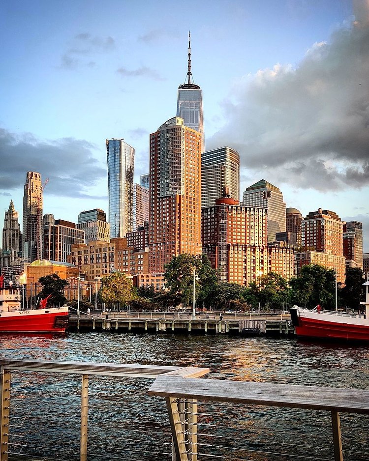 Sunset Over Battery Park City, Manhattan