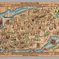 Puzzle map of Manhattan from 1932