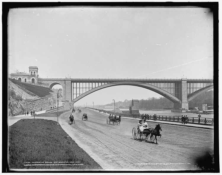 Washinton Bridge and Speedway, Washington Heights, Manhattan, 1901