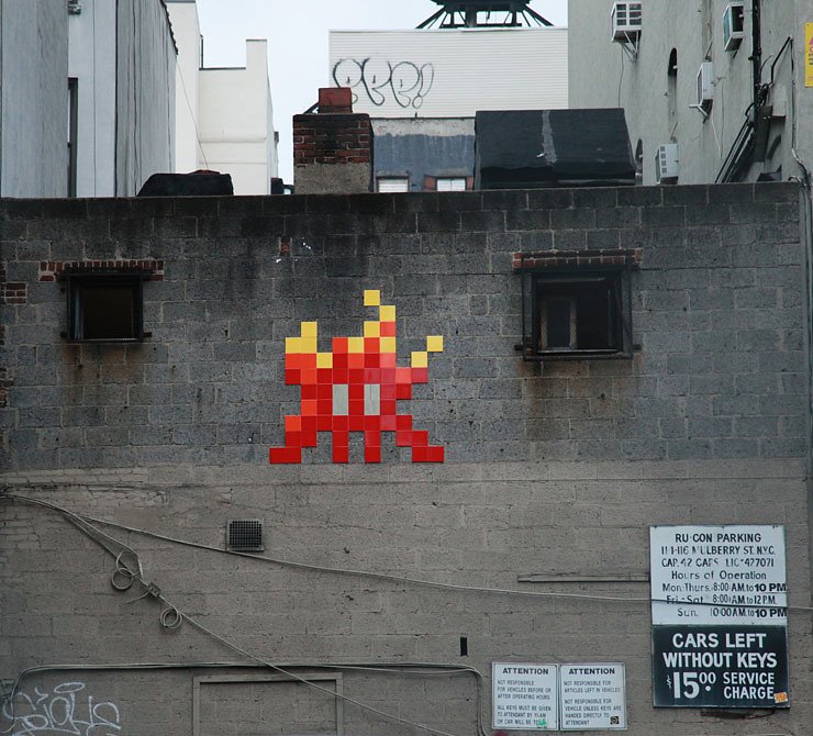 Invader. The L.I.S.A. Project. Manhattan, NYC.