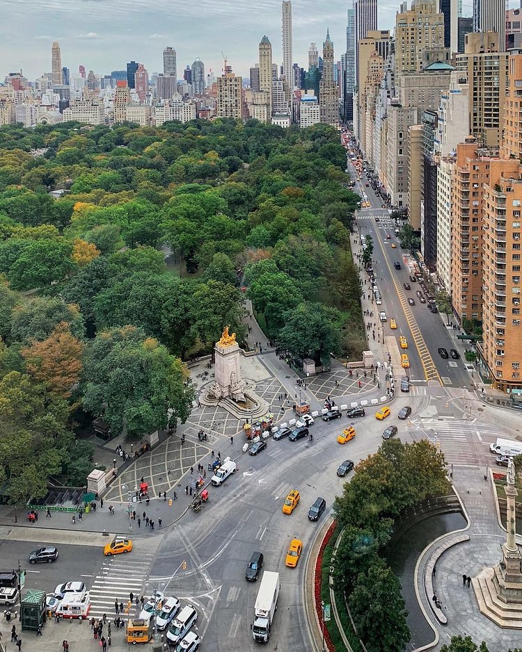 Columbus Circle and Central Park, Manhattan 