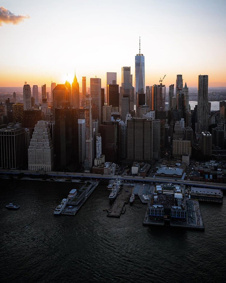 Sunset Over Lower Manhattan