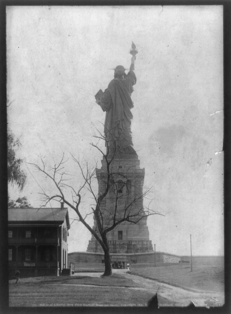 Statue of Liberty, New York Harbor, from the North, ca. 1891.