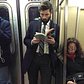 Dapper Dude Alert! Damn. Whatever prose he's reading cannot match the beauty of that full beard. He's like the hot English professor of my dreams, only with way better hair. #voluntarydetention #hotdudesreading - this ones for @lancebass
