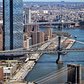 Williamsburg, Manhattan, and Brooklyn Bridges on the East River, New York