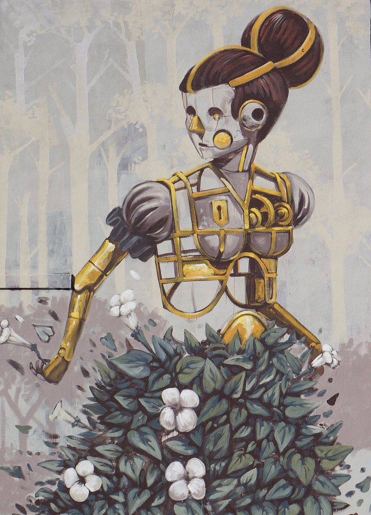 Pixel Pancho unveils a new mural in Brooklyn, New York City