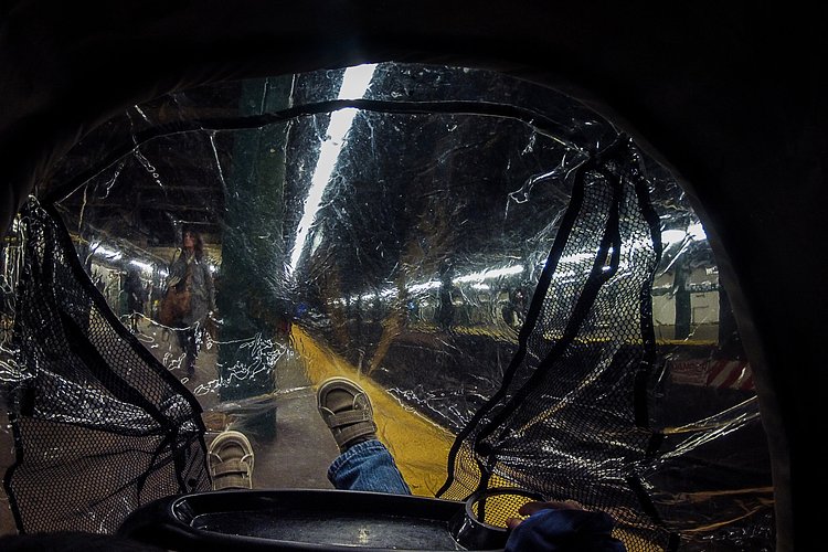 West Fourth Street, and waiting to go back home to Queens.