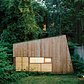 Architect Nicholas Hunt used his garden as a laboratory for his budding private practice, creating a 55-square-foot studio filled with handcrafted details, including a half-inch reveal surrounding the front window and a Plexiglas skylight. “When a place is this small, the minimal details need to be nice,” Hunt says.