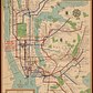 Map of the New York City subway system, 1954