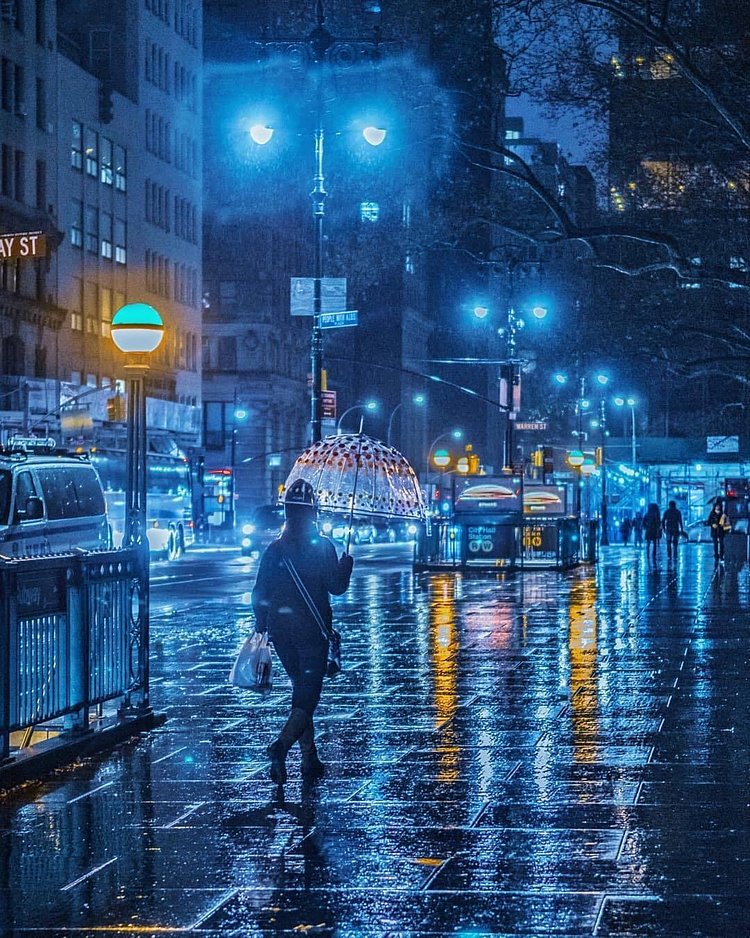 New York, New York. Photo via @ericknyc_ #viewingnyc #newyork #newyorkcity #nyc #rain