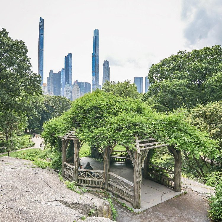Summerhouse at the Dene, Central Park, Manhattan