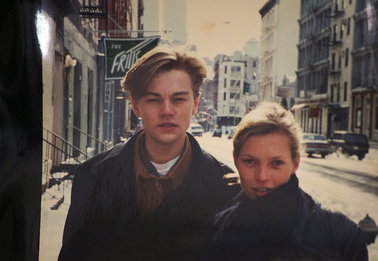 EKate Moss and Leonard Di Caprio in SoHo,1993
