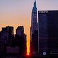 Manhattanhenge over 42nd Street, Midtown, Manhattan