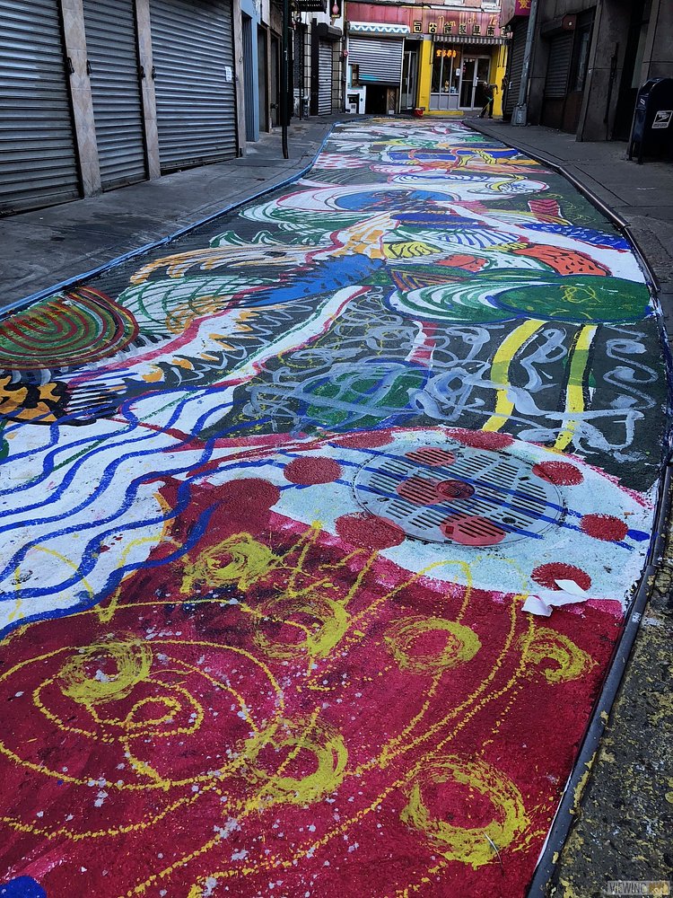 The Song of Dragon and Flowers, Chen Dongfan, Doyers Street, Chinatown, Manhattan, 2018