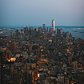 Sunset over Lower Manhattan from Empire State Building