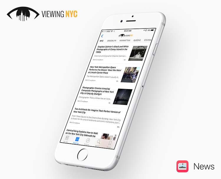 Viewing NYC on Apple News