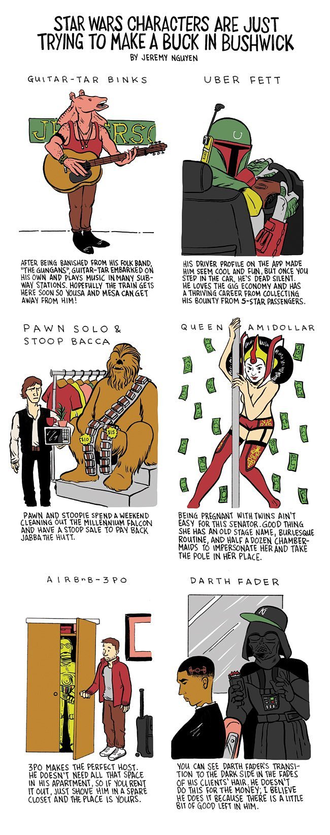 Star Wars Characters Are Trying to Make a Buck in Bushwick